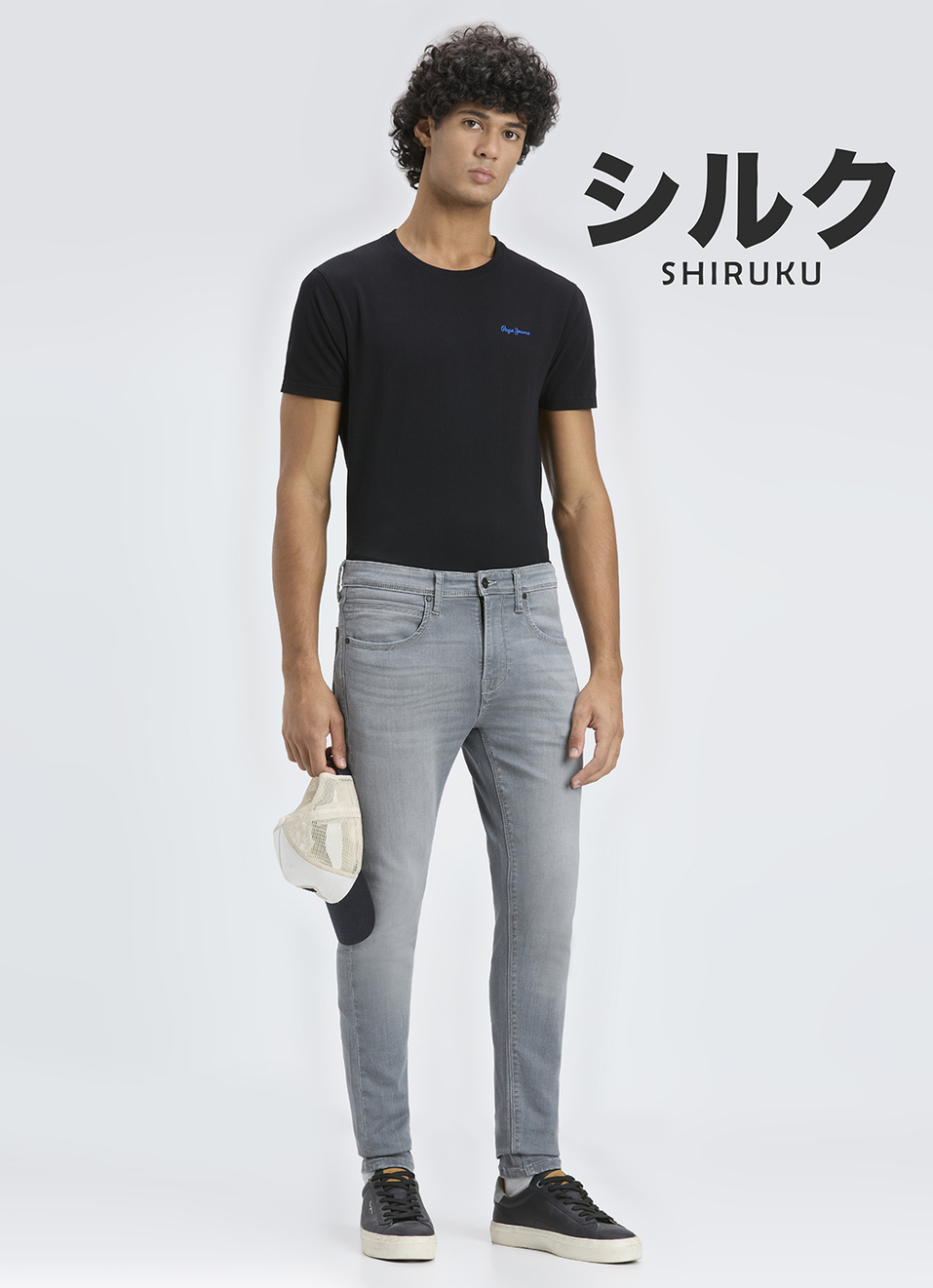 Men Grey Mid Rise Slim Fit Gymindigo Jeans, , large image number 1