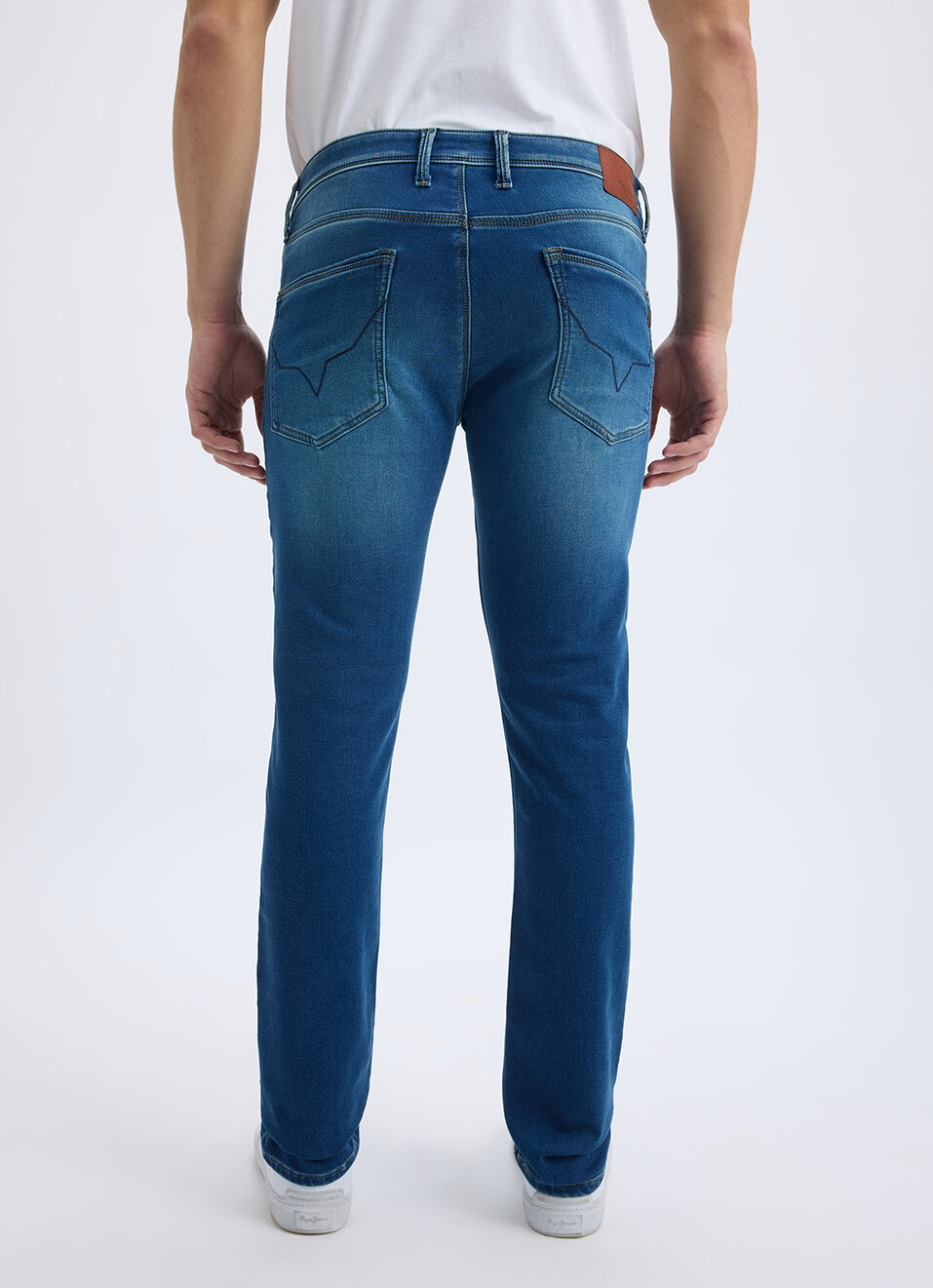Men Green Mid Rise Slim Gymindigo Jogger Like Jeans, , large image number 3