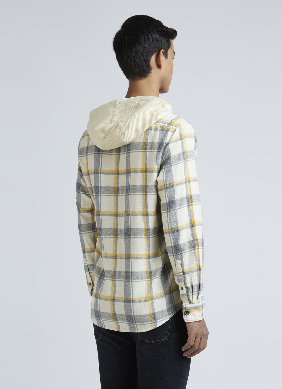 Ecru Checks Full Sleeve Shirt, , large image number 2