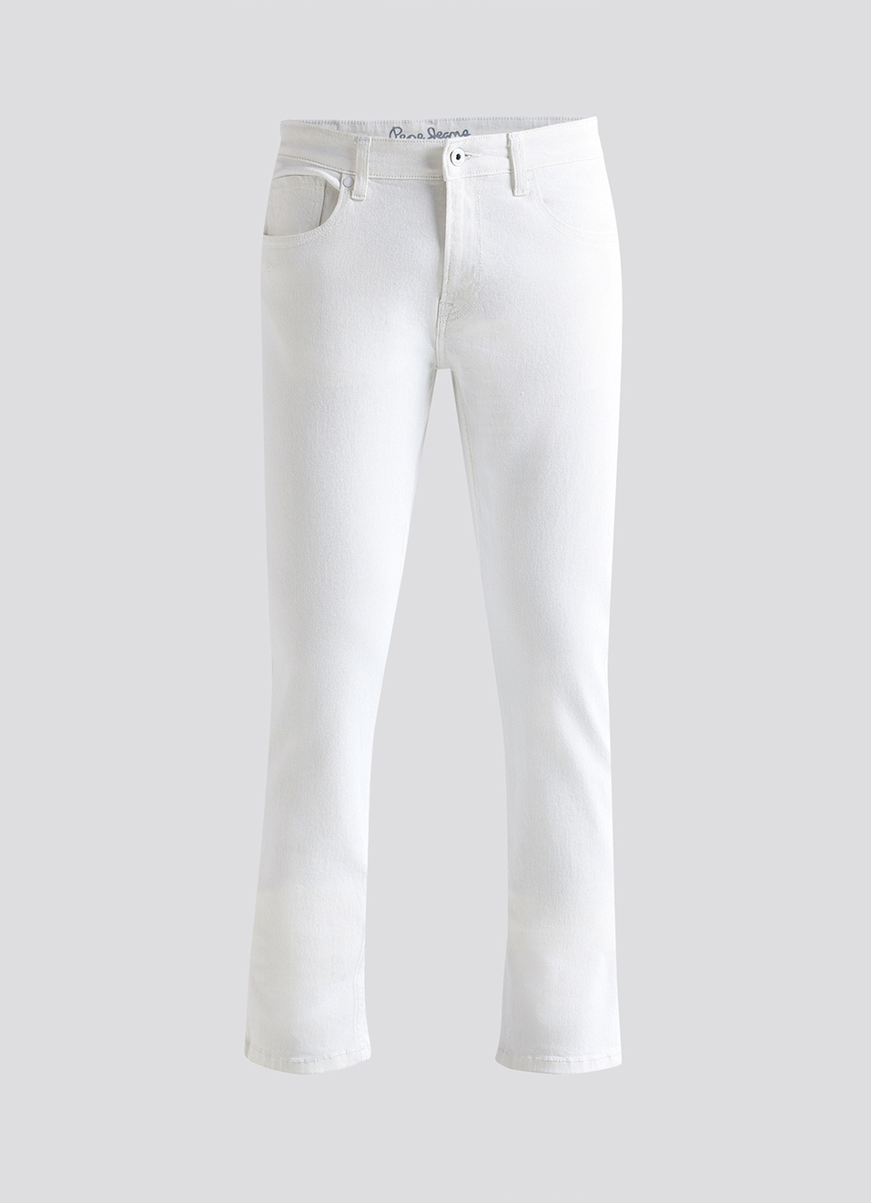 Vapour White Mid Waist Jeans, , large image number 6