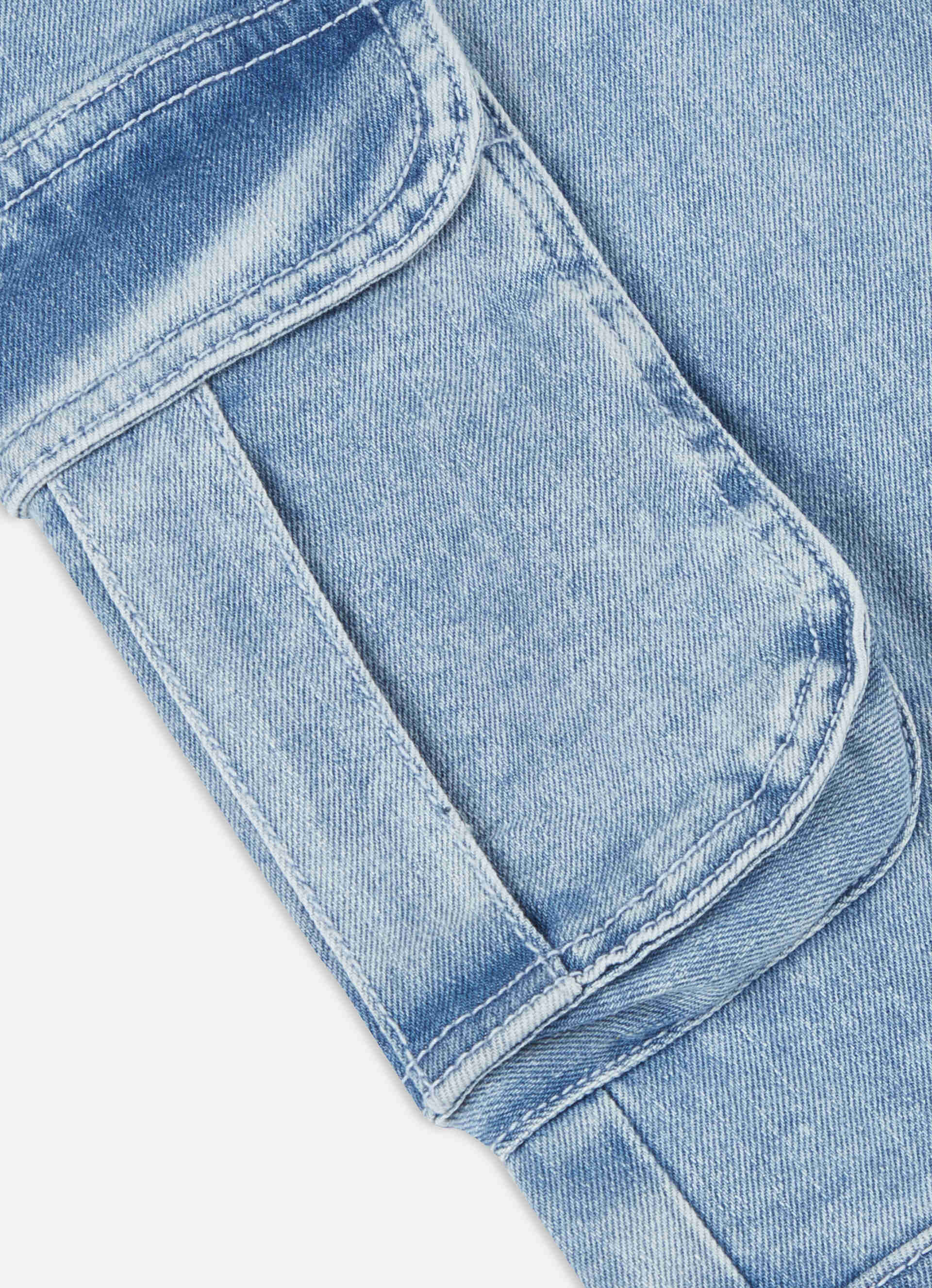 Boys Skater Blue Mid Rise Straight Leg Jeans, , large image number 4