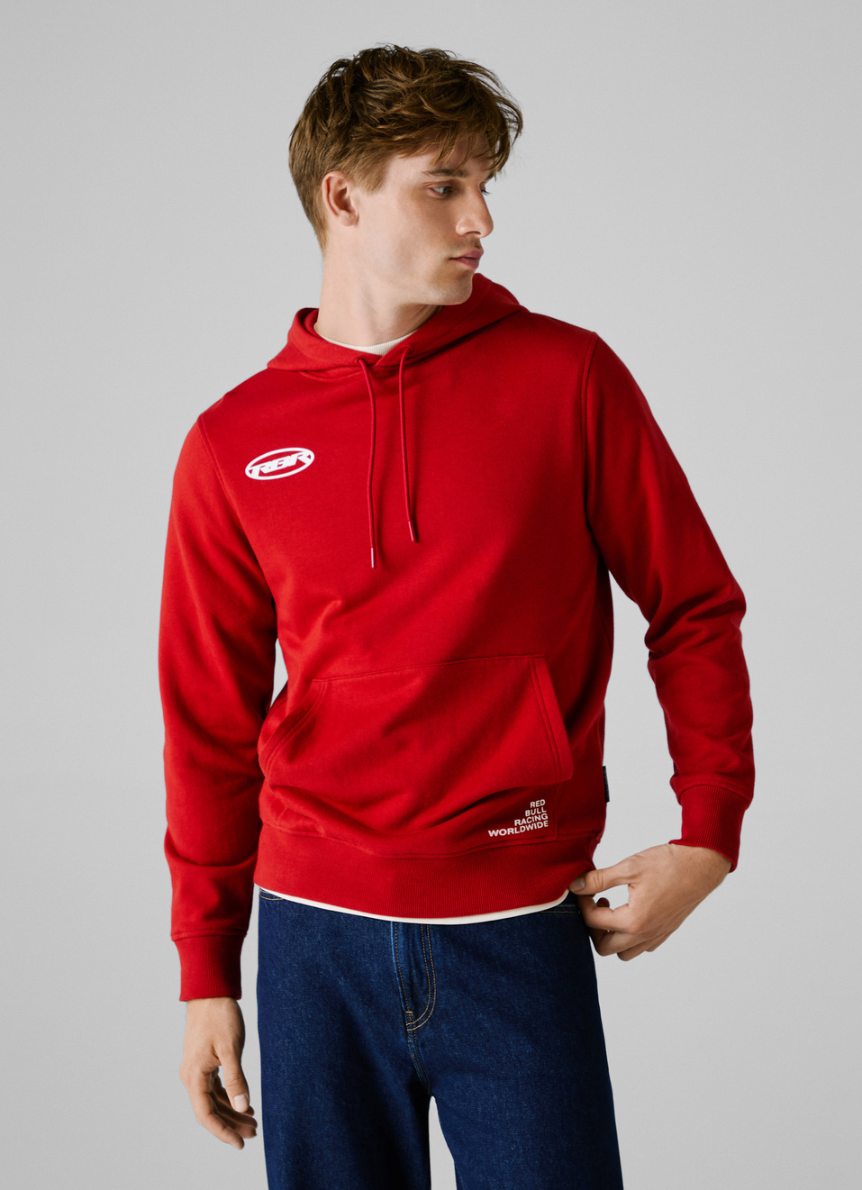 Red Bull Racing X Pepe Jeans Red Comfort Fit Hoodie, , large image number 1