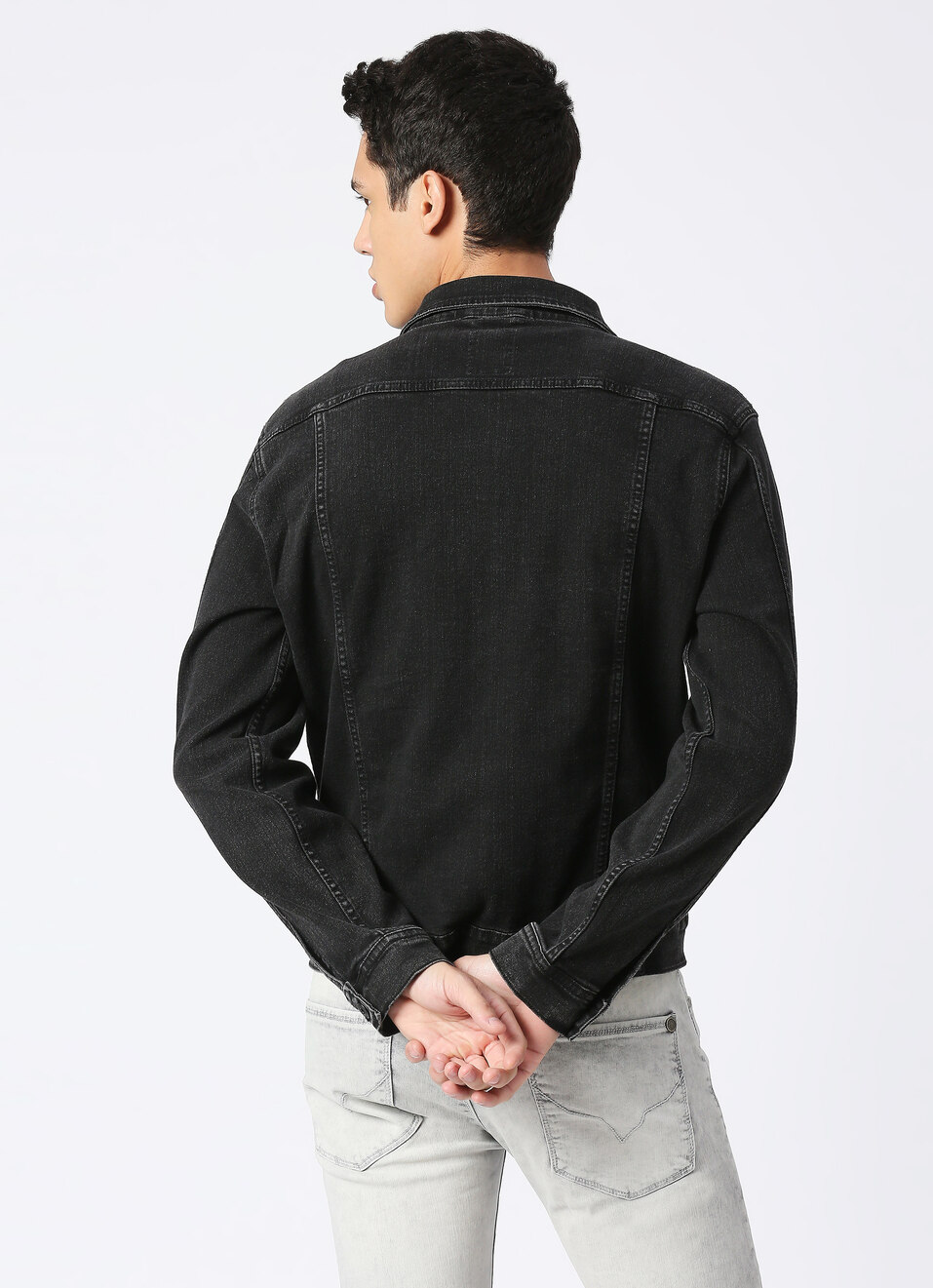 Jacket Regular Fit Front Pocket Trucker Jacket, , large image number 2