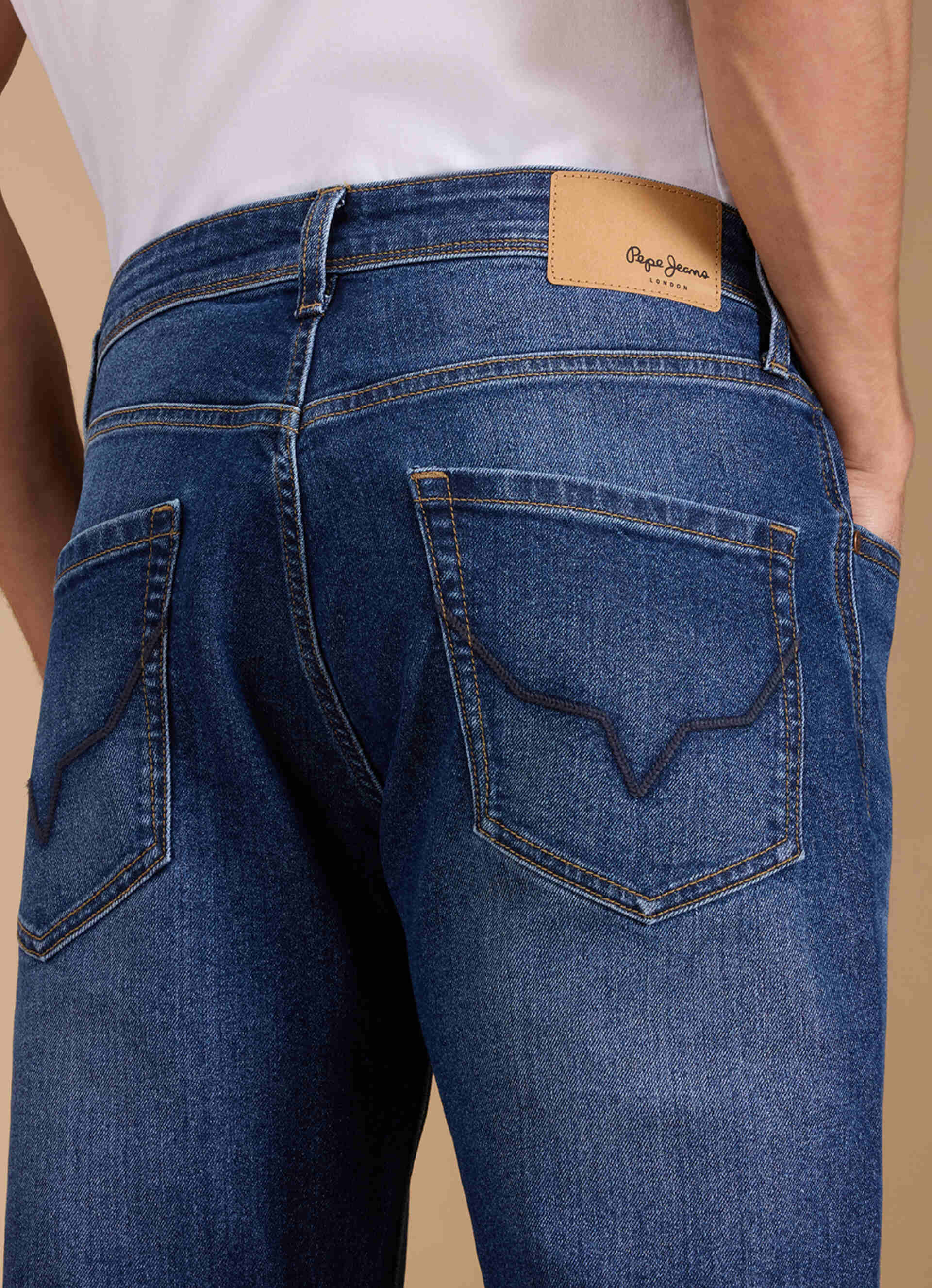 Men Blue Mid Rise Straight Fit Jeans, , large image number 9