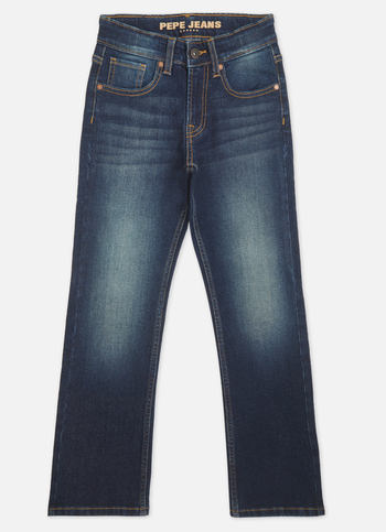Boys Bootcut Blue Mid Waist Bootcut Leg Jeans