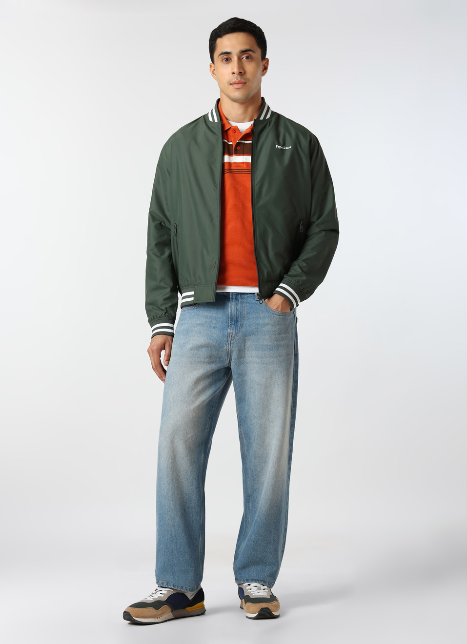 Men Green Full Sleeve Lightweight Jacket, , large image number 5