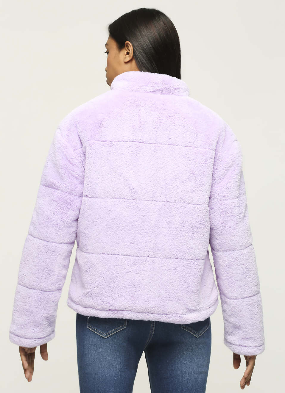 Purple Band Collar Jacket, , large image number 2