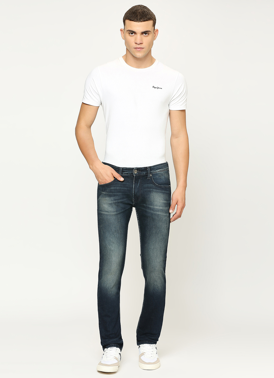 Vapour Slim Fit Mid Waist Jeans, , large image number 1