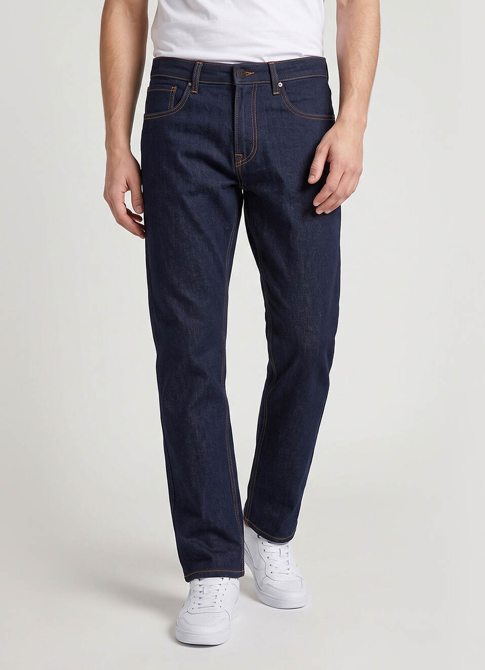 Men Raw Stretchable Bootcut Jeans, , large image number 2