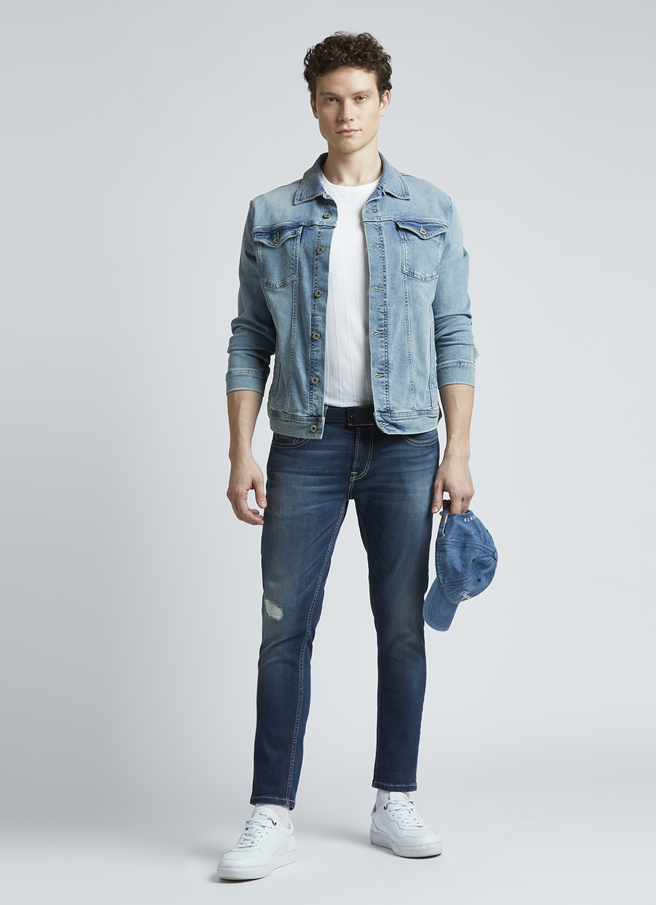 Oliver Blue Mid Waist Ankle Jeans, , large image number 1