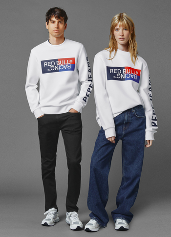 Red Bull Racing X Pepe Jeans Unisex Colour Block Graphic Crew