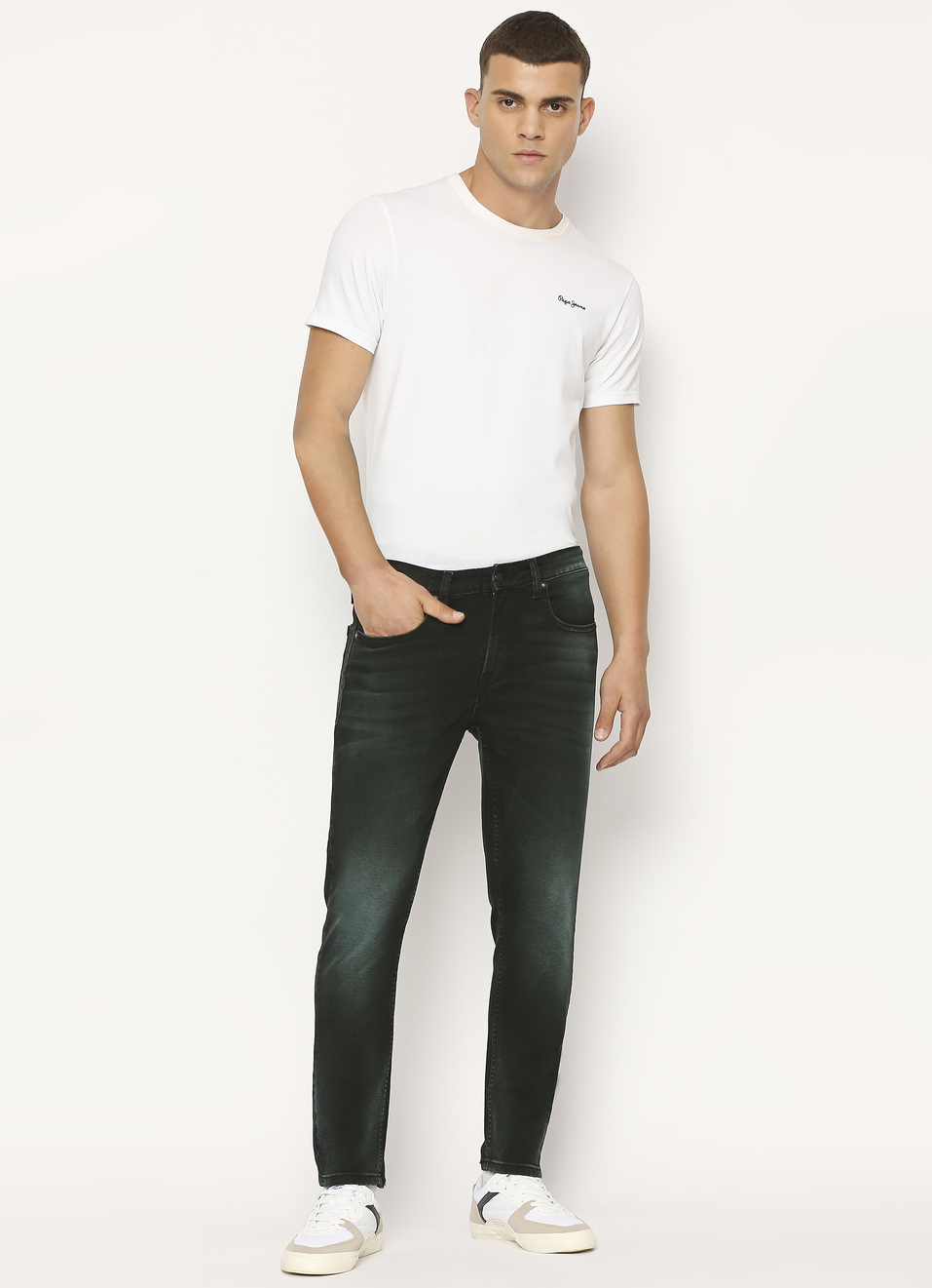 Chinox Black Mid Rise Ankle Jeans, , large image number 5