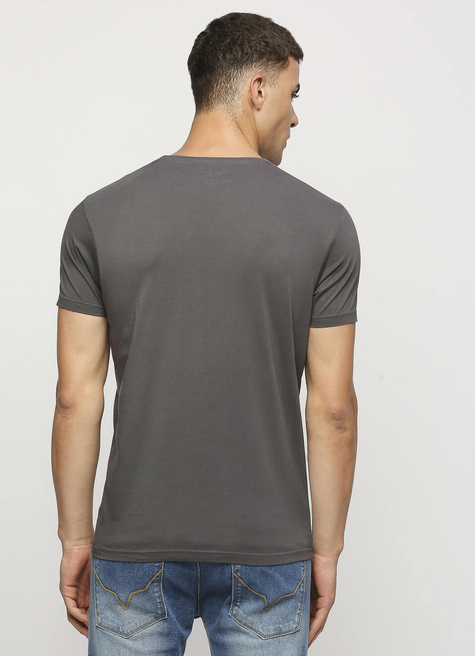 Grey Union Jack Printed Short Sleeve Tee, , large image number 2