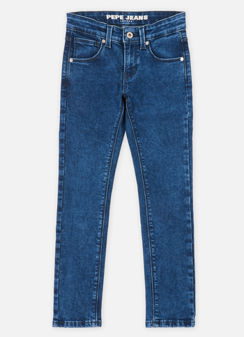 Boys  Blue Mid Waist Slim Powerflex Jeans