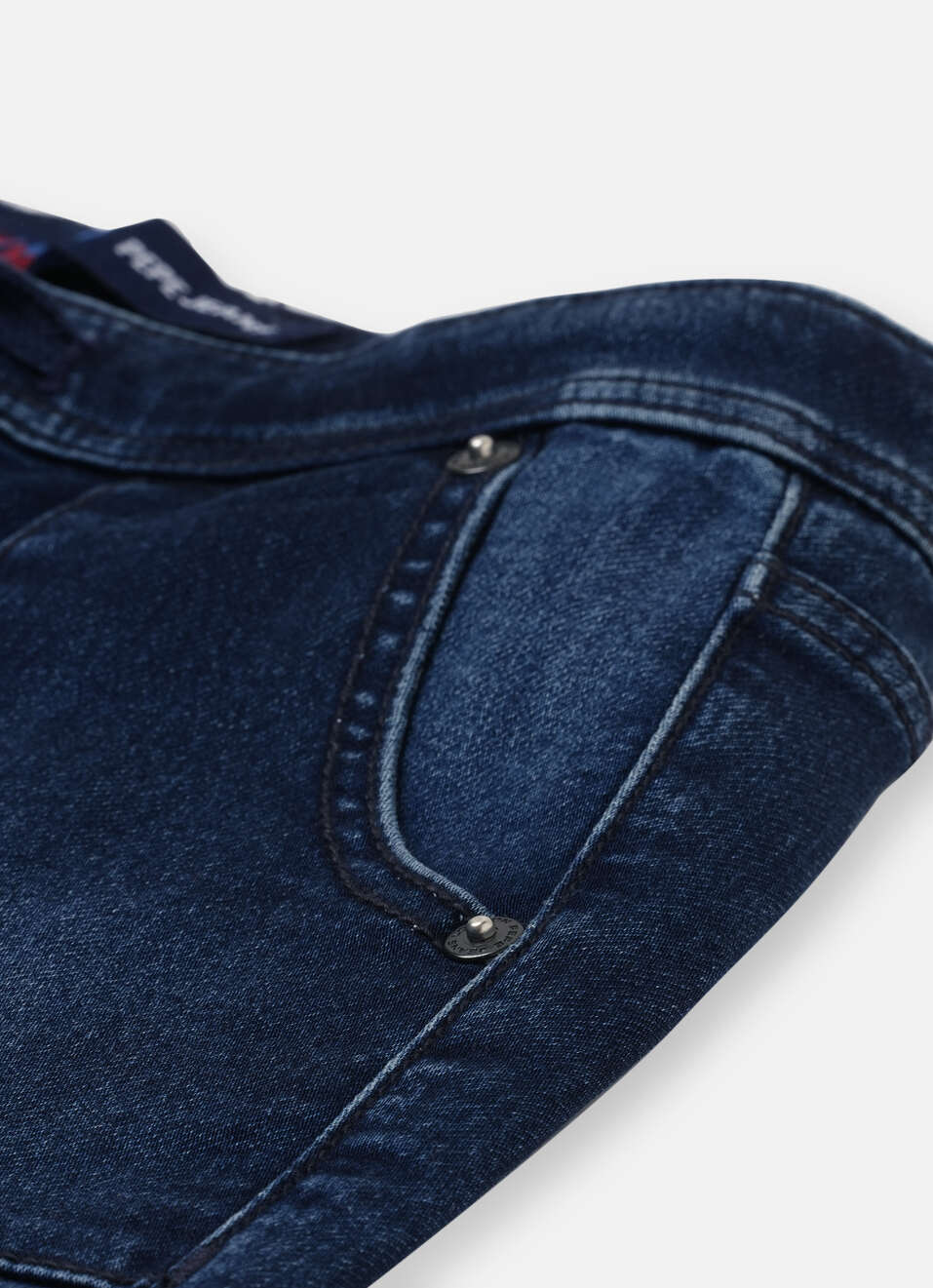 Boys Dark Blue Mid Rise Jogger Fit Elasticated Jeans, , large image number 3
