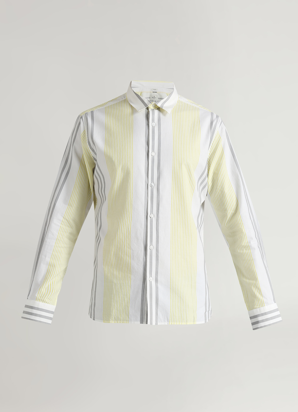 Yellow Premium Stripes Long Sleeve Shirt, , large image number 6