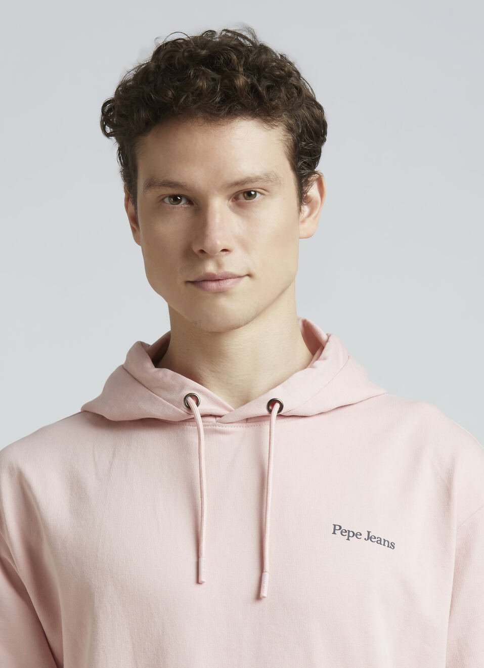 Pink Short Sleeve Oversized Hooded Sweatshirt, , large image number 4
