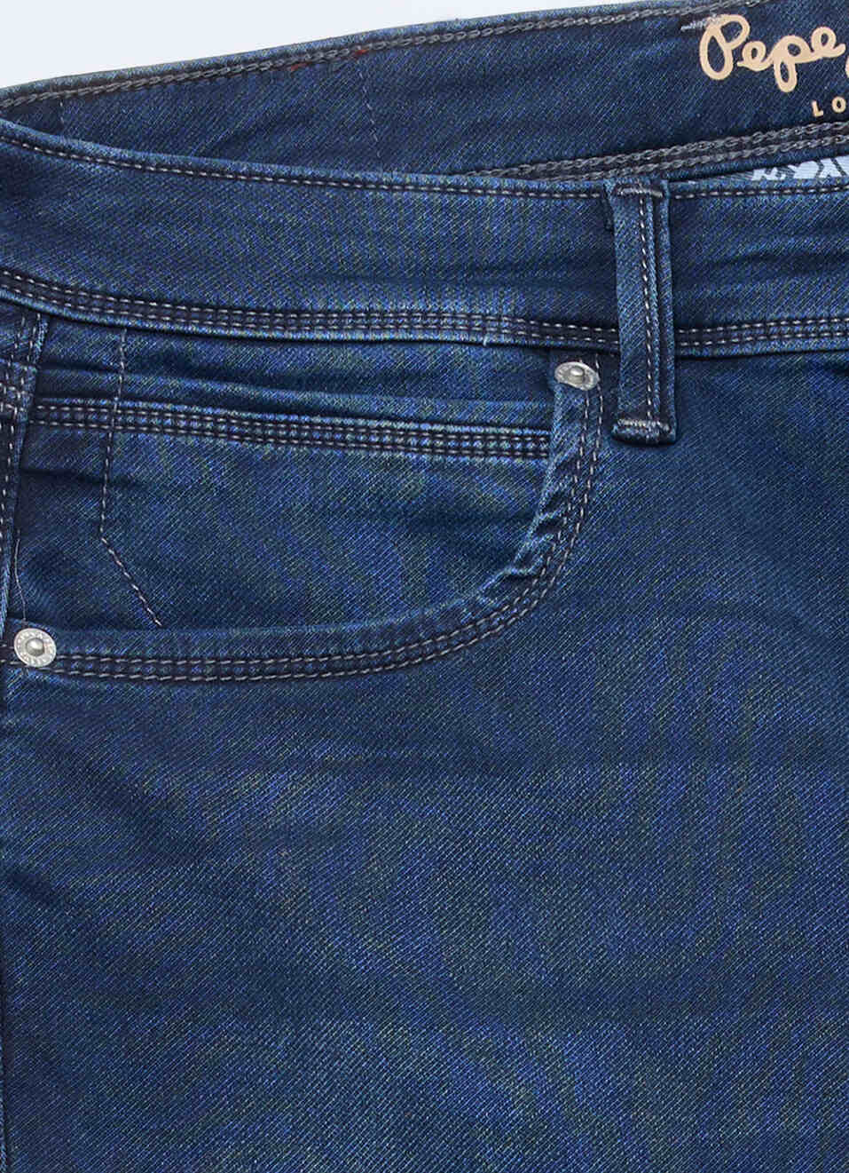 Men Blue Straight Fit Mid Rise Stretchable Jeans, , large image number 6