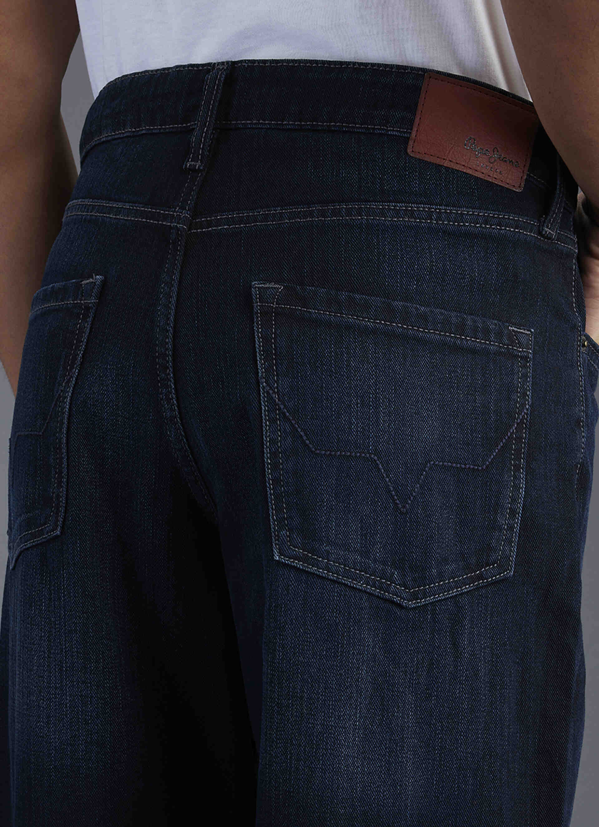 Men Blue Medium Used Relaxed Fit Mid Rise Jeans, , large image number 9