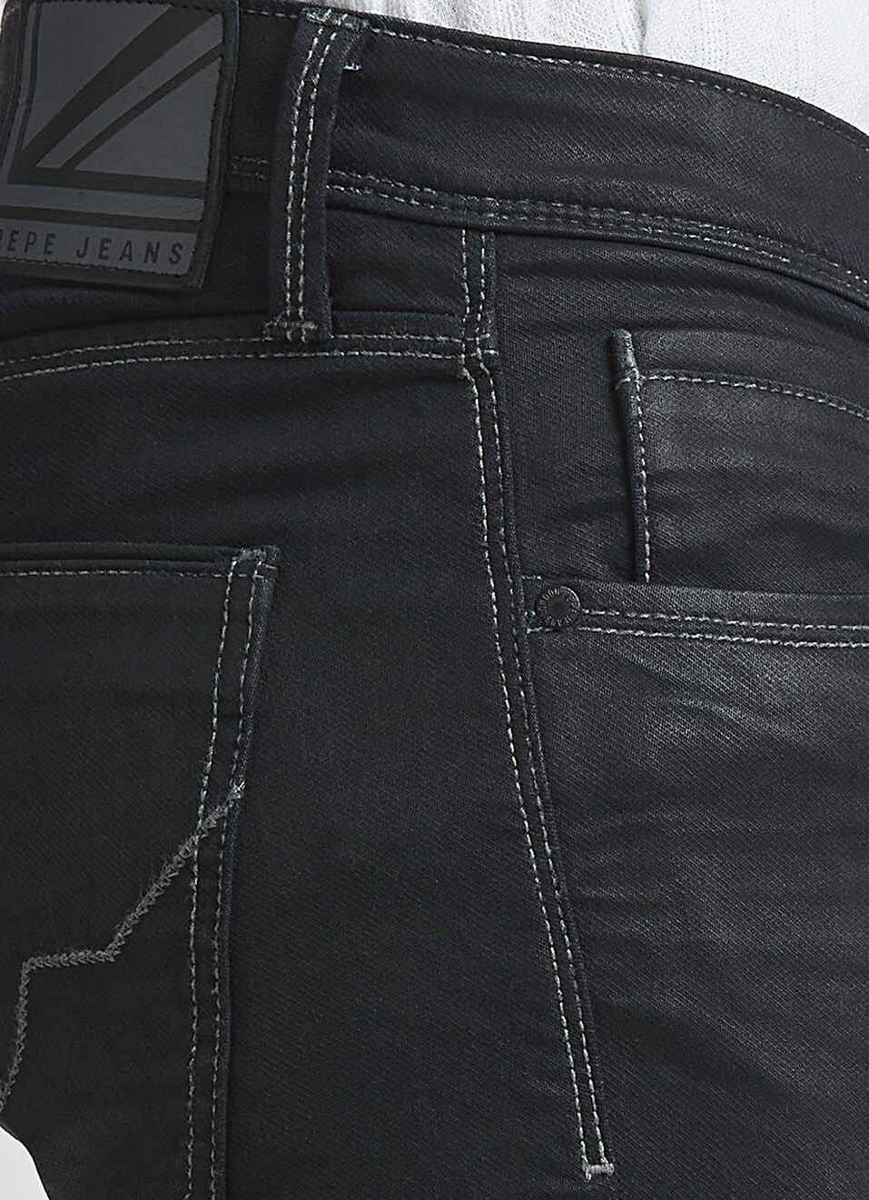 Vapour Black Mid Rise Jeans, , large image number 4