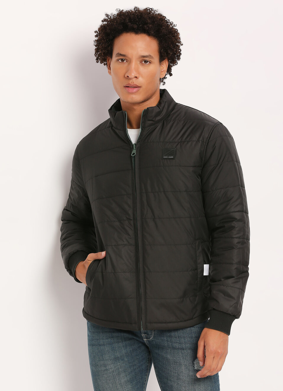 Green Reversible Puffer Jacket, , large image number 5