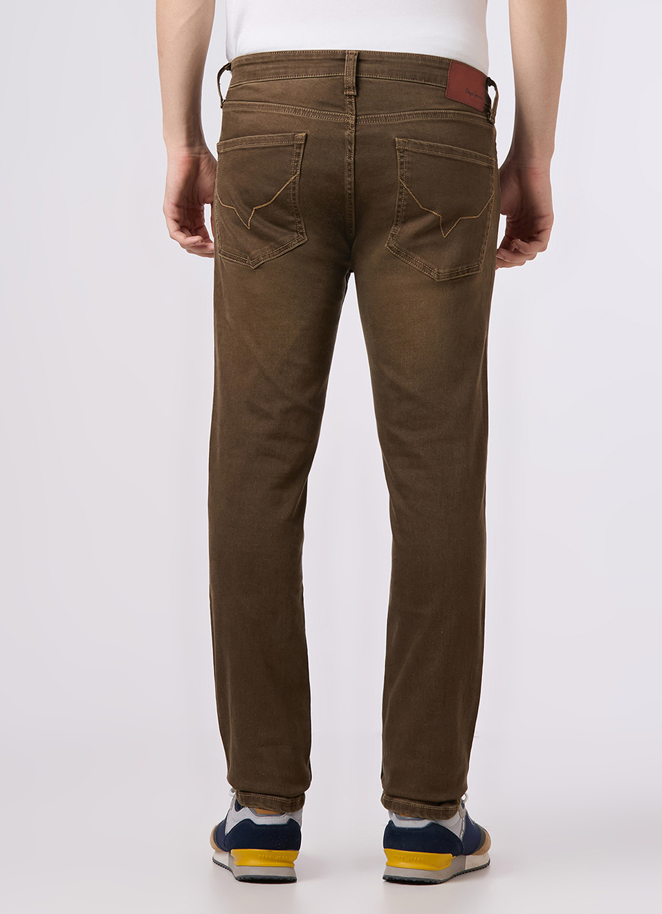 Men Brown Low Rise Slim Fit Stretchable Jeans, , large image number 3