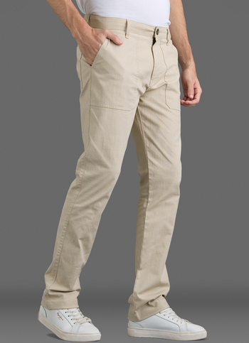 Men Khaki Straight Chinos