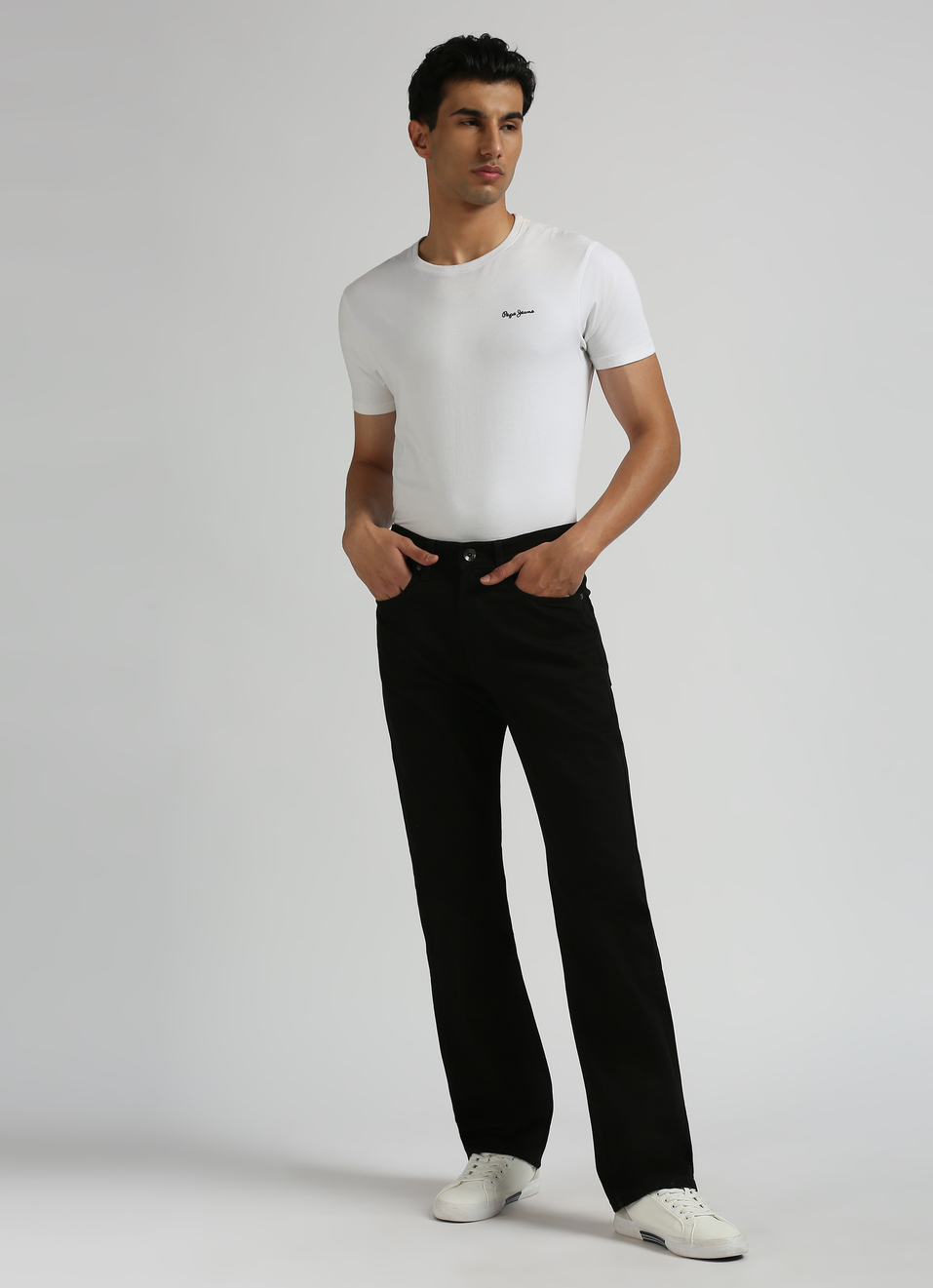 Kingston Blue Mid Rise Straight Fit Jeans, , large image number 3