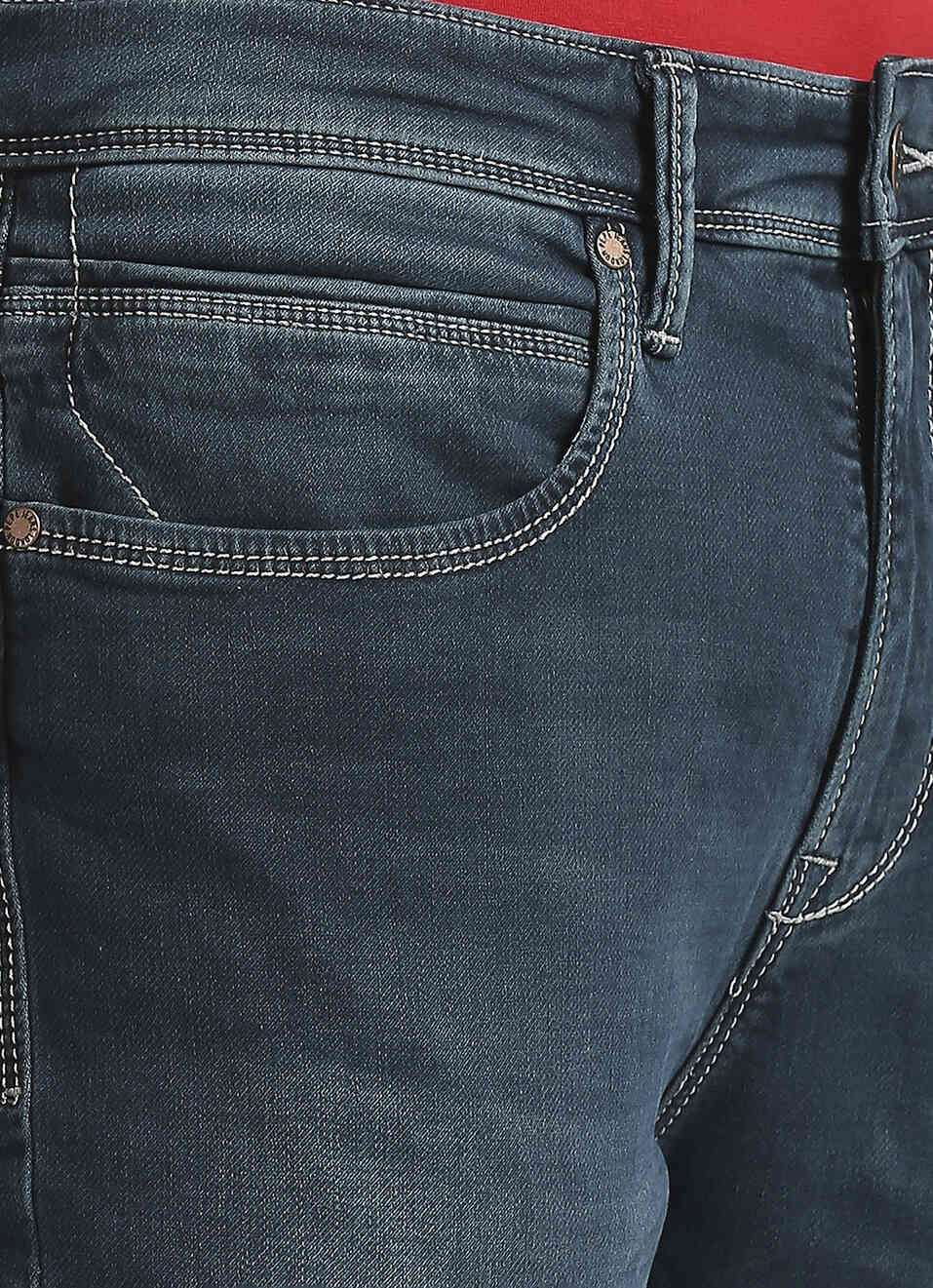 Chinox Blue Mid Waist Gymindigo Jeans, , large image number 4