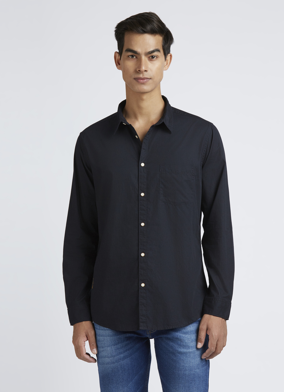 Black Full Sleeve Shirt, , large image number 1