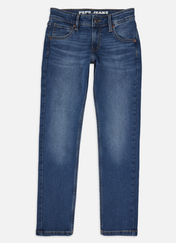Boys Cashed Blue Mid Rise Slim Jeans
