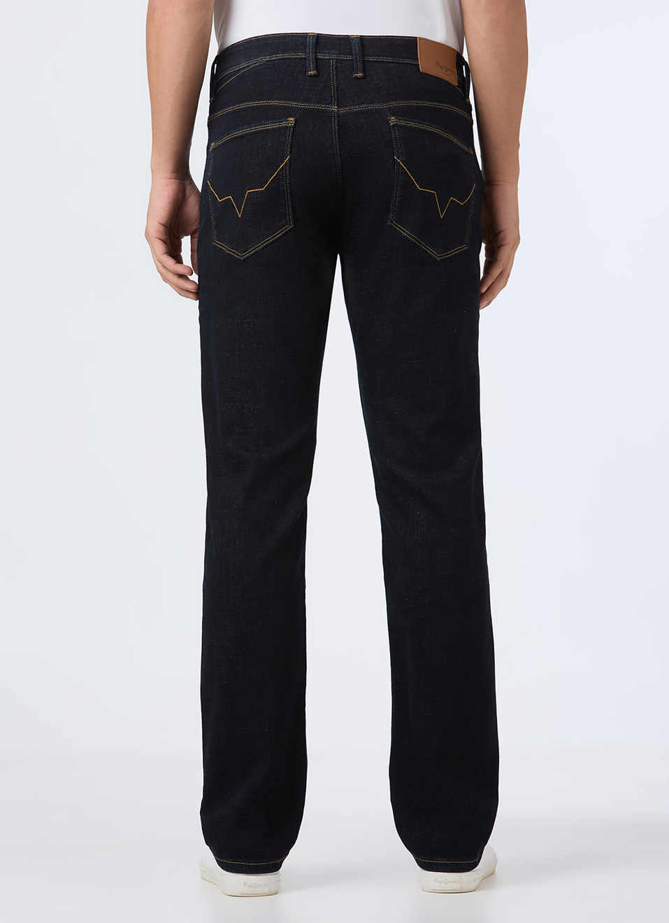 Men Dark Indigo Straight Fit Stretchable Jeans, , large image number 3