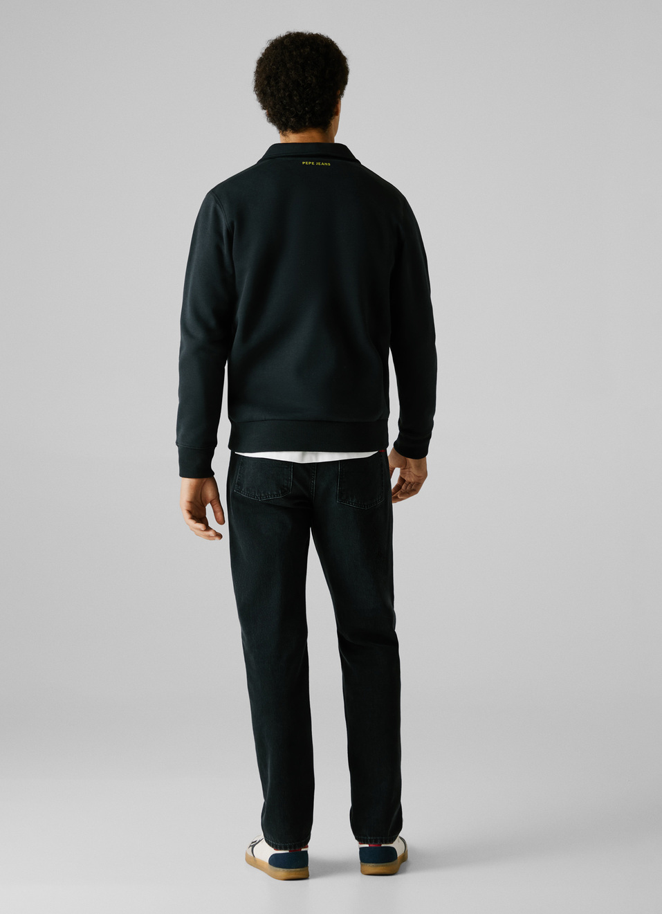 Red Bull Racing X Pepe Jeans Black Comfort Fit Half Zip Sweatshirt, , large image number 3