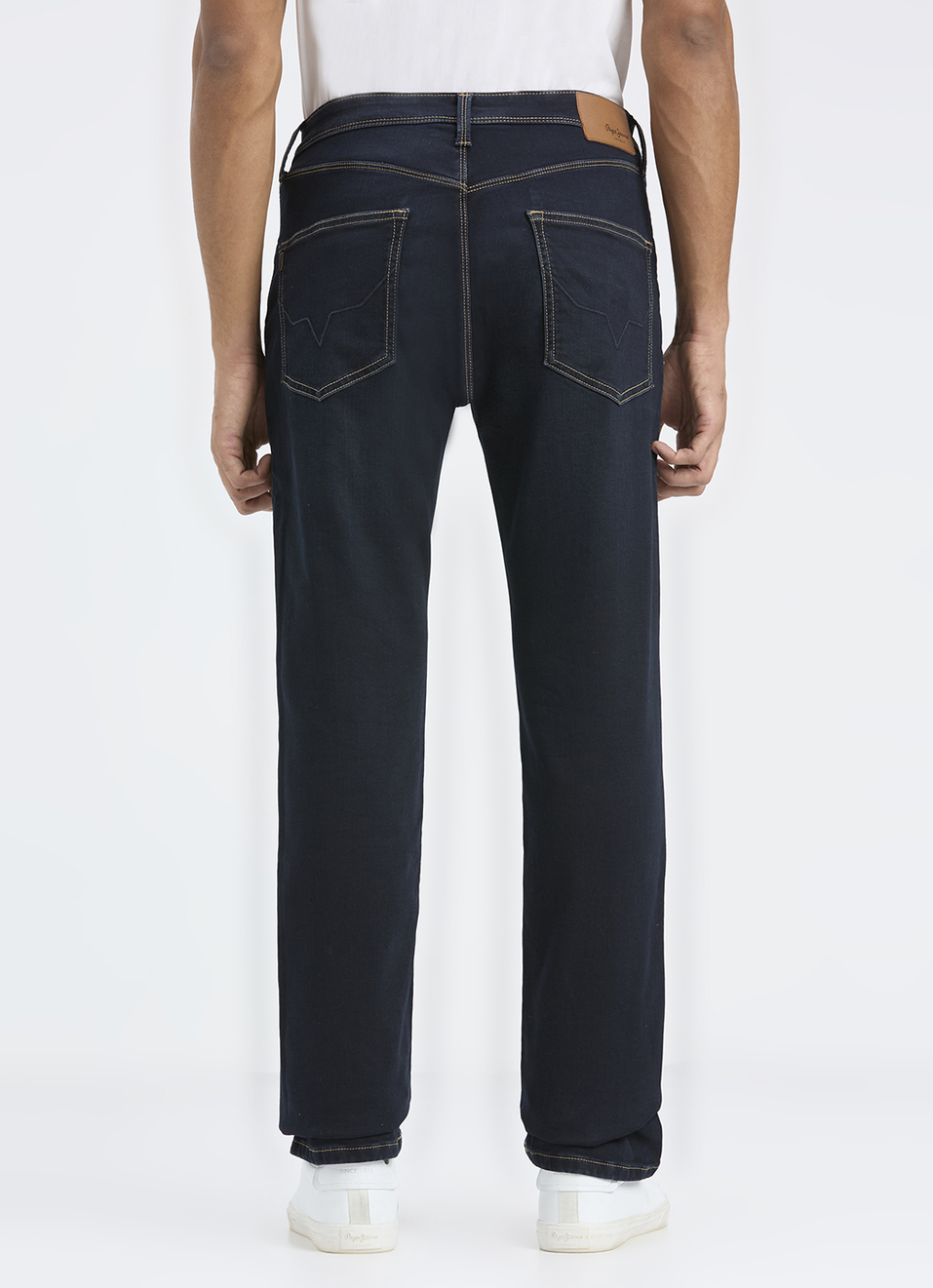 Men Blue Mid Rise Straight Fit Jeans, , large image number 3