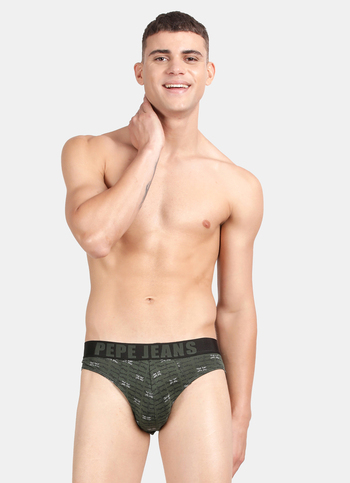 Green Printed Briefs
