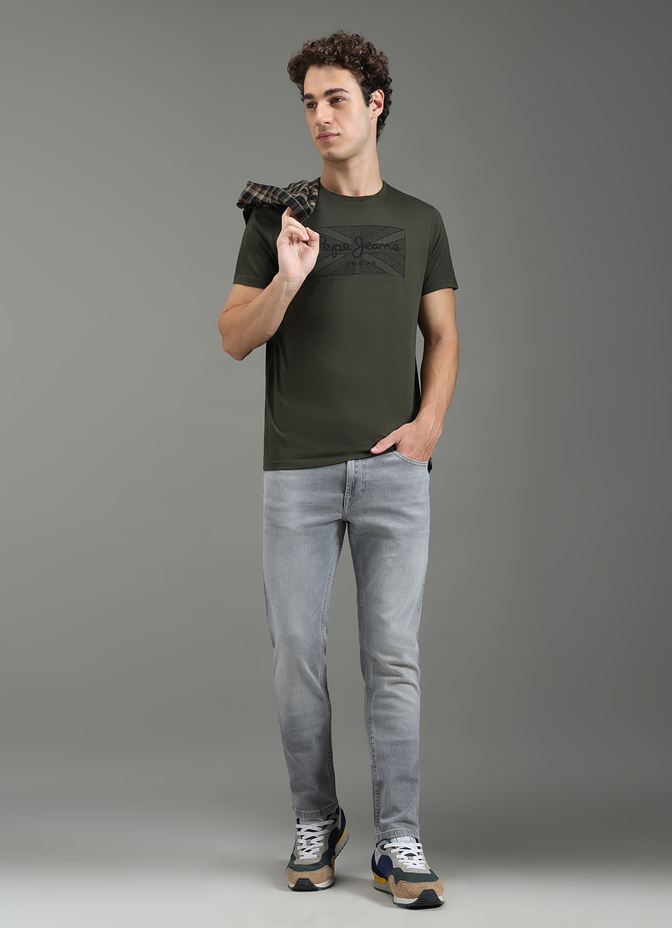 Men Green Slim Fit Graphic T-shirt, , large image number 2