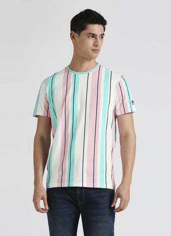 White Stripes Short Sleeves T-shirt