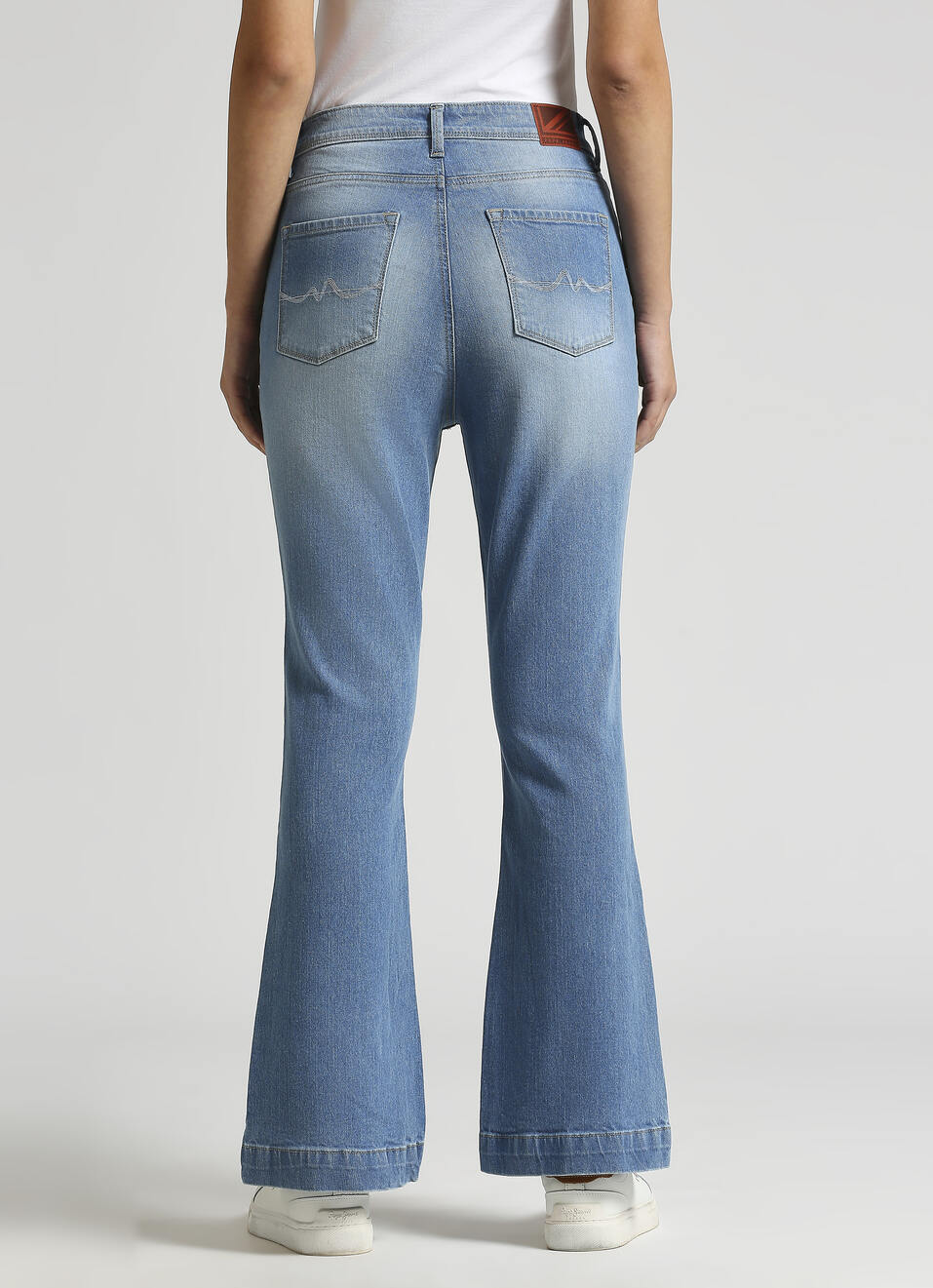 Dion Blue High Rise Flare Jeans, , large image number 2