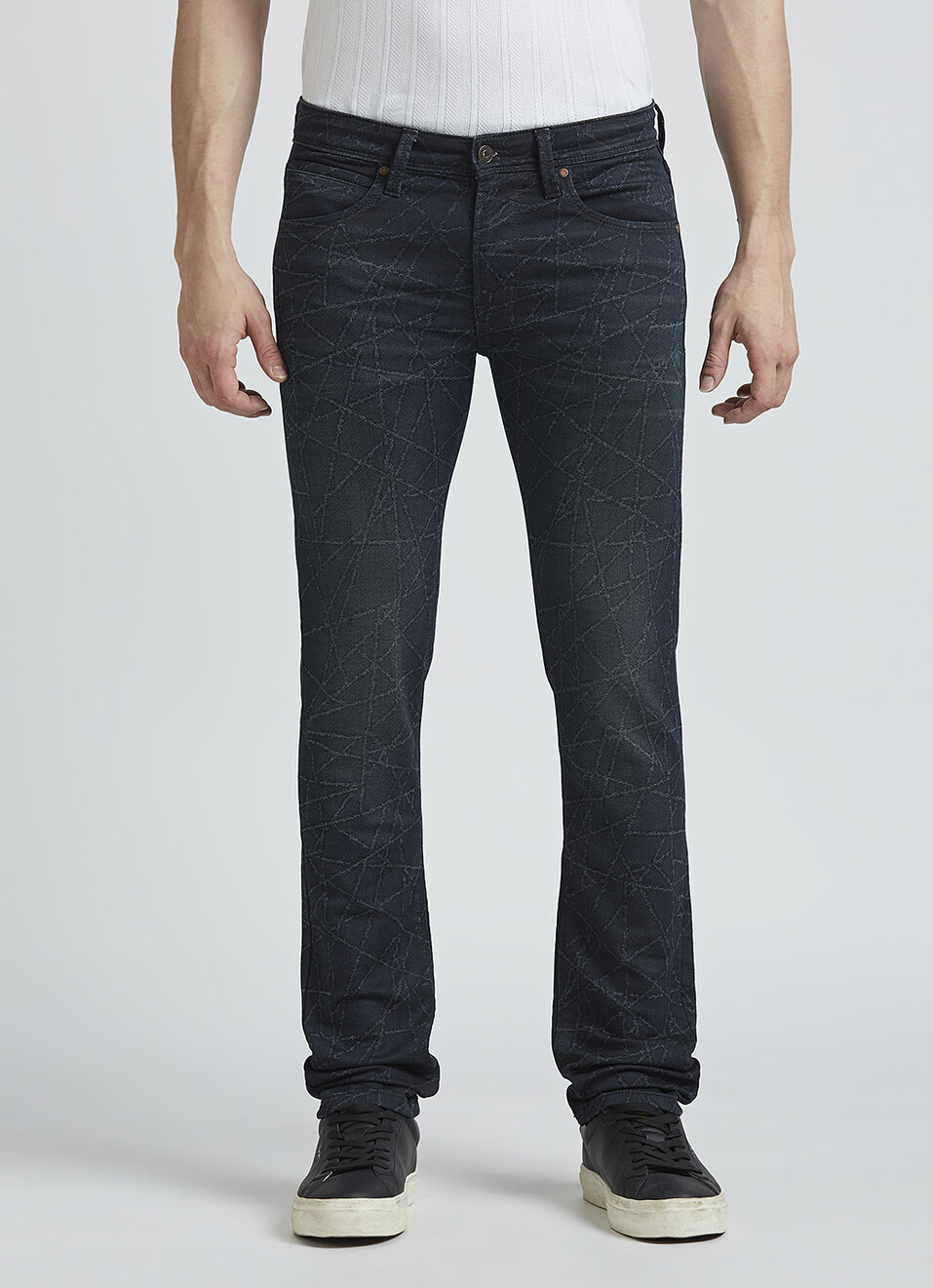 Vapour Black Mid Waist Jeans, , large image number 5