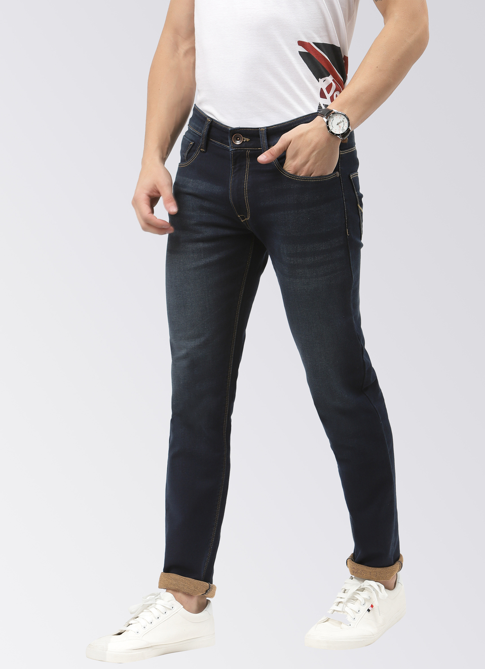 Tapered Vapour Low Waist Slim Fit Tapered Leg, , large image number 2