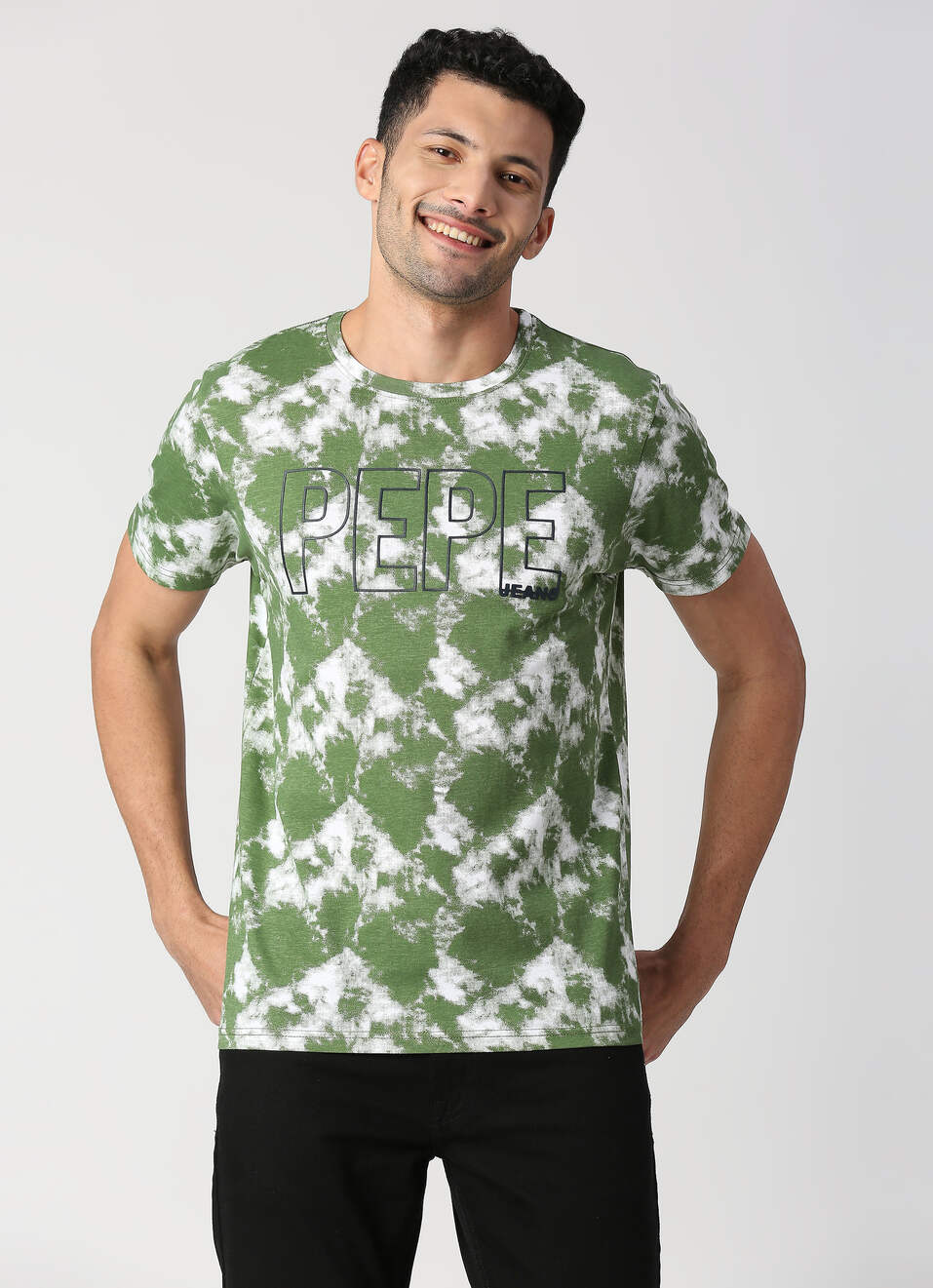 TORREZ all over tie & dye printed tee, , large image number 1