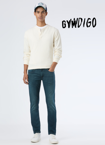 Men Green Low Rise Slim Fit Tapered Leg Stretchable Jeans