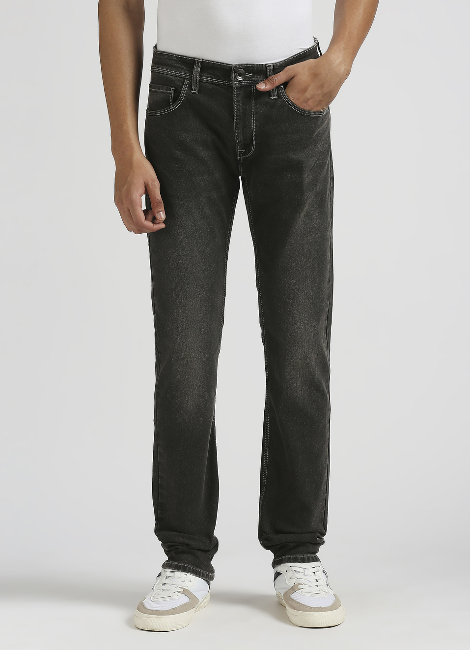 Vapour Slim Fit Mid Waist Jeans, , large image number 0