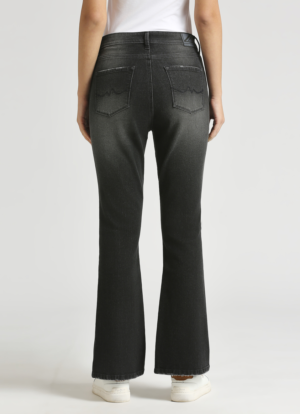 Dion Black High Waist Flare Jeans, , large image number 2