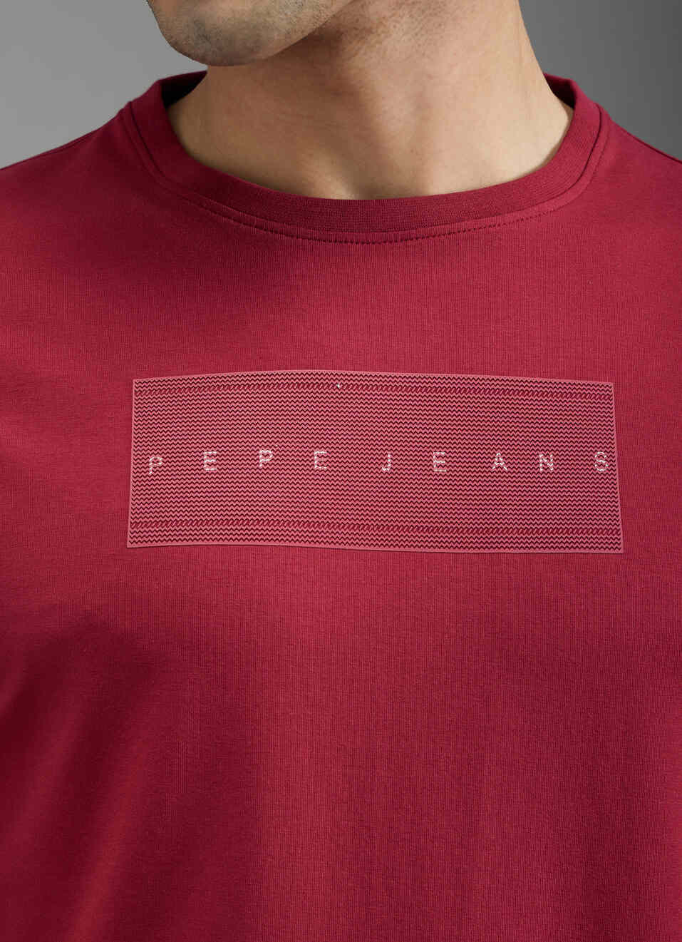 Men Red Typographic Print Slim Fit T-shirt, , large image number 5