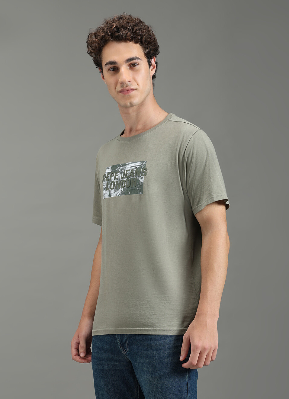 Men Green Relaxed Fit Graphic T-shirt, , large image number 7