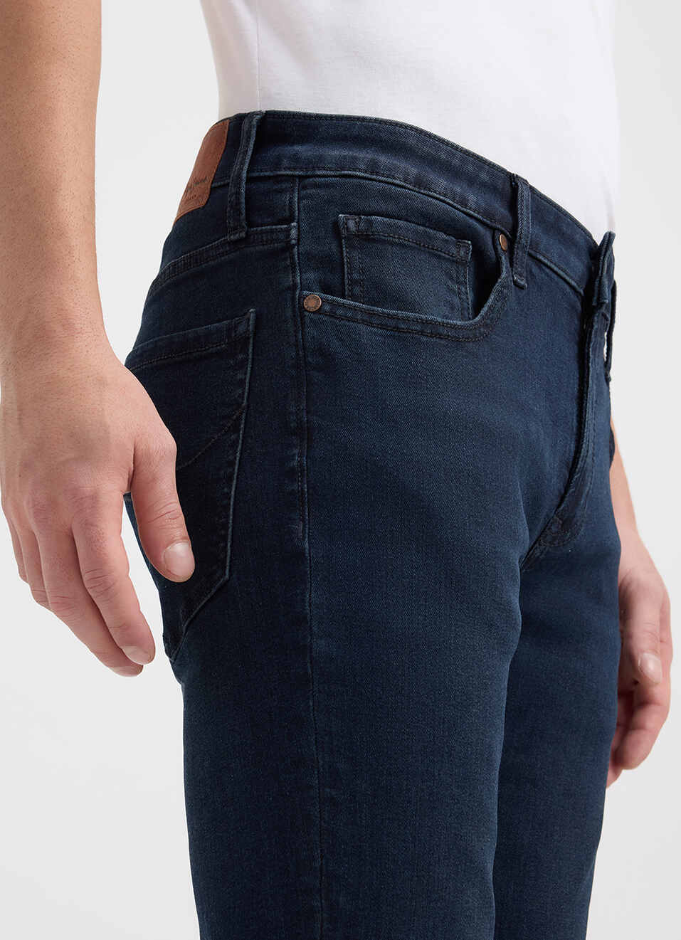 Men Blue Skinny Fit Low Rise  Jeans , , large image number 4