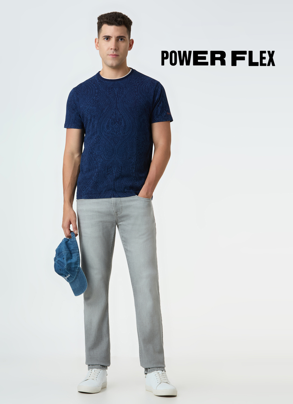 Men Grey Mid Rise Slim Fit Stretchable Jeans, , large image number 0