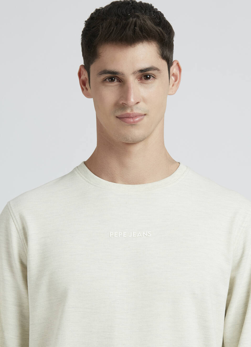 Ecru Full Sleeve Ottoman Sweatshirt, , large image number 4