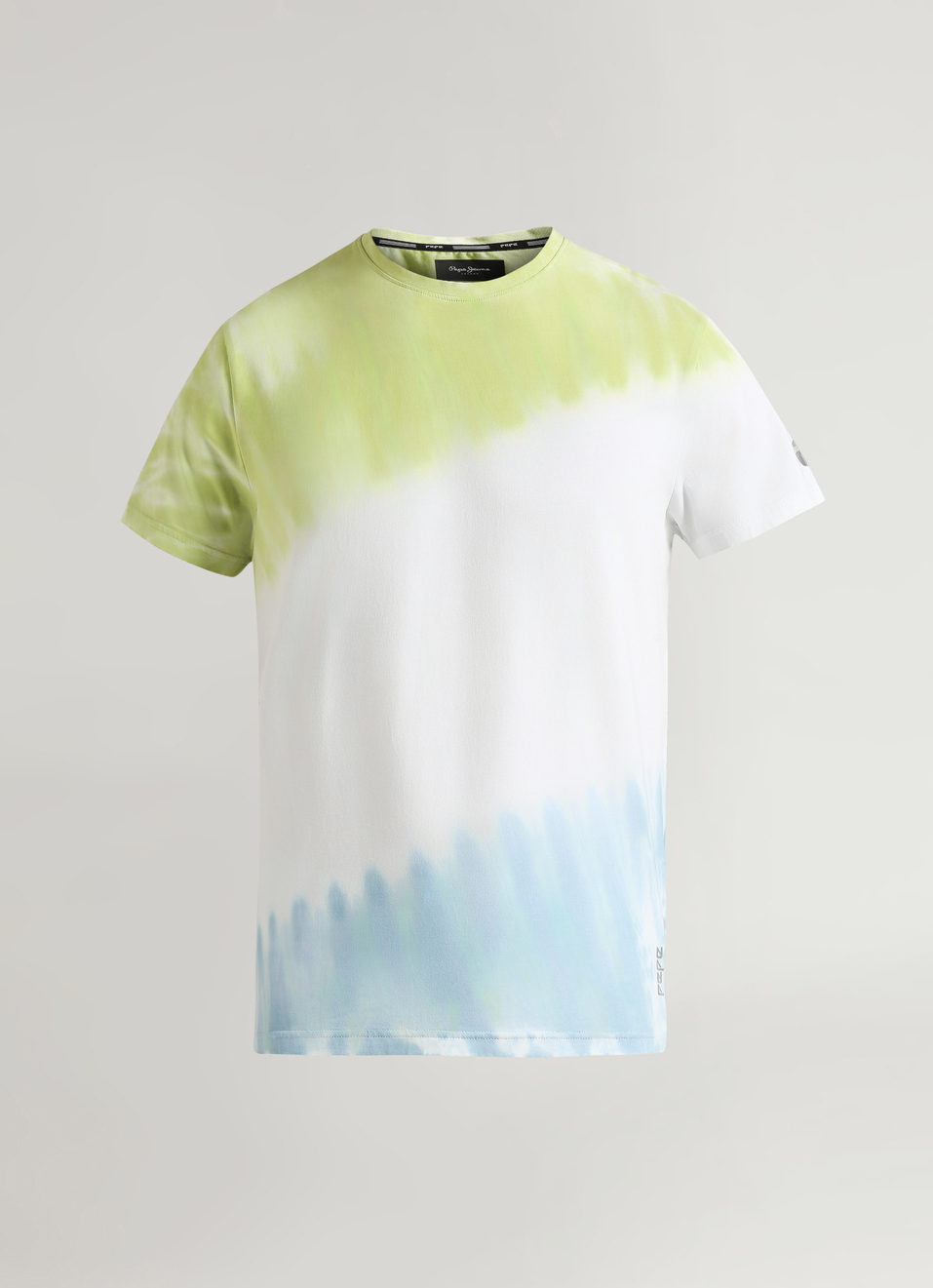 White Tie And Dye Print Short Sleeve T-shirt, , large image number 6